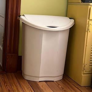 White laundry basket